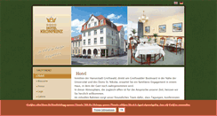 Desktop Screenshot of hotelkronprinz.de