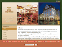 Tablet Screenshot of hotelkronprinz.de